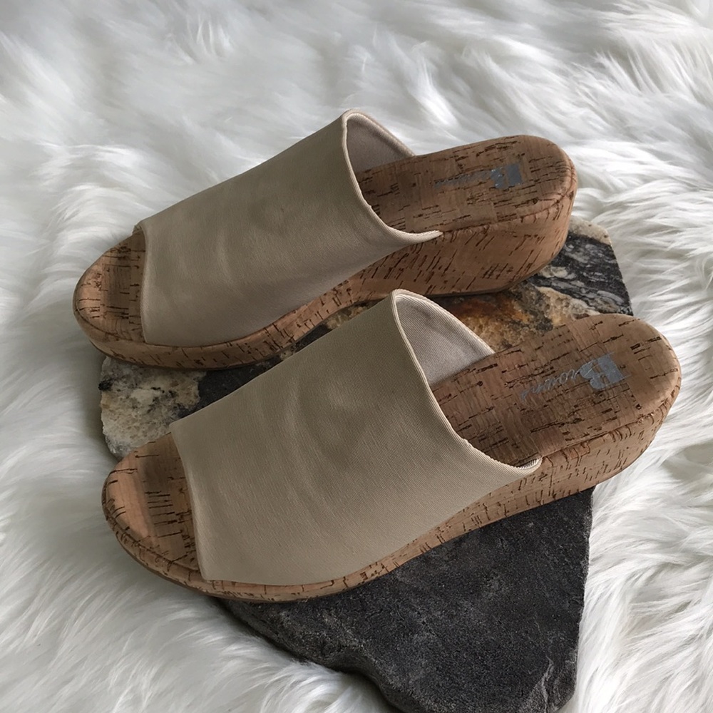 Browns Cork Wedge Sandals Tan. Good condition - Picture 3 of 9